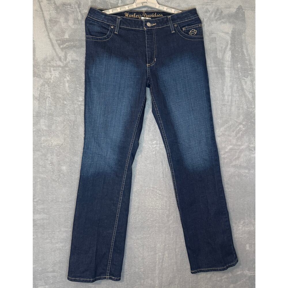 Harley Davidson Women’s Size 6 Bootcut Jeans 30” Inseam Medium Wash Denim